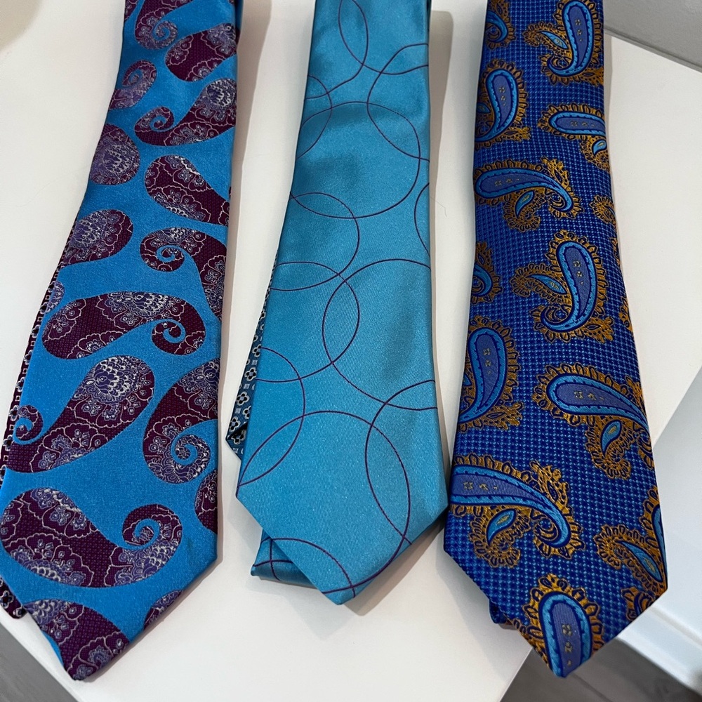 Set of Three Robert Graham & Ted Baker ties